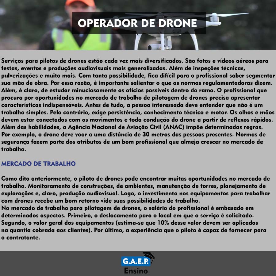 Explicação Operador de Drones Oficial