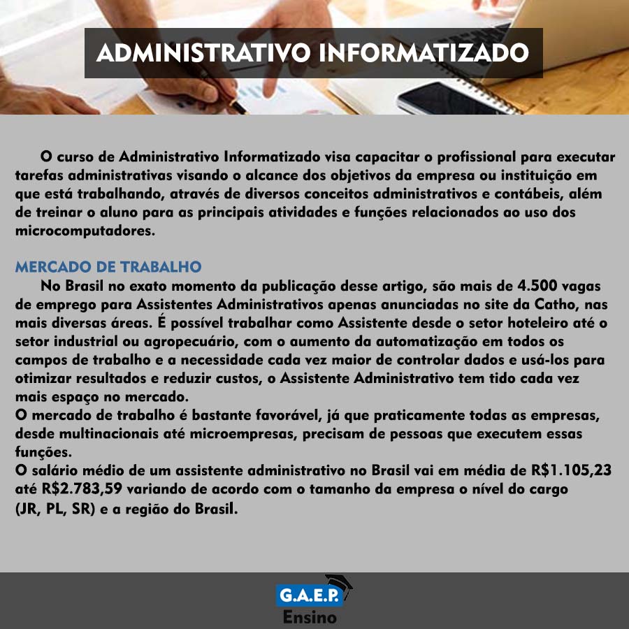Explicação Administrativo Informatizado Oficial